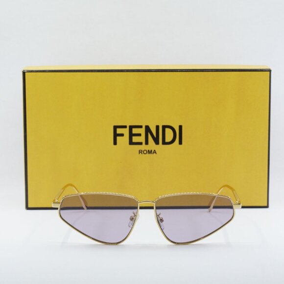 Final Price! Fendi FE40068U 30S Gold/Lilac Sunglasses - Picture 2 of 12